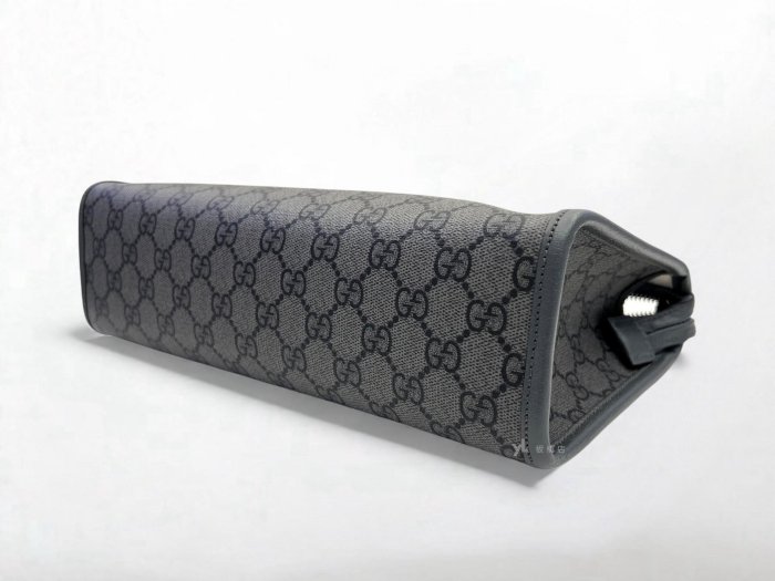 遠麗精品 132 S5179 Gucci包包 Ophidia GG 灰色塗層手拿包598234 (板橋府中店)