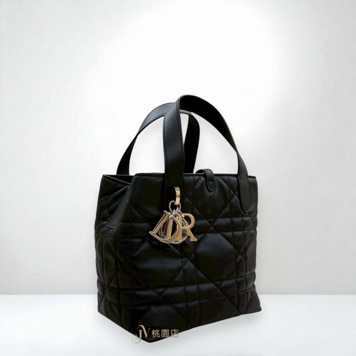 喬萱名品 12 JA2260 DIOR包包 黑色牛皮Toujours小號直式手提側背包M2835OSNW (桃園店)