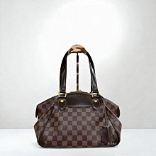 喬萱名品 12 JA1118 LV包包 咖啡棋盤格Tivoli手提元寶包/N41117 (桃園店)