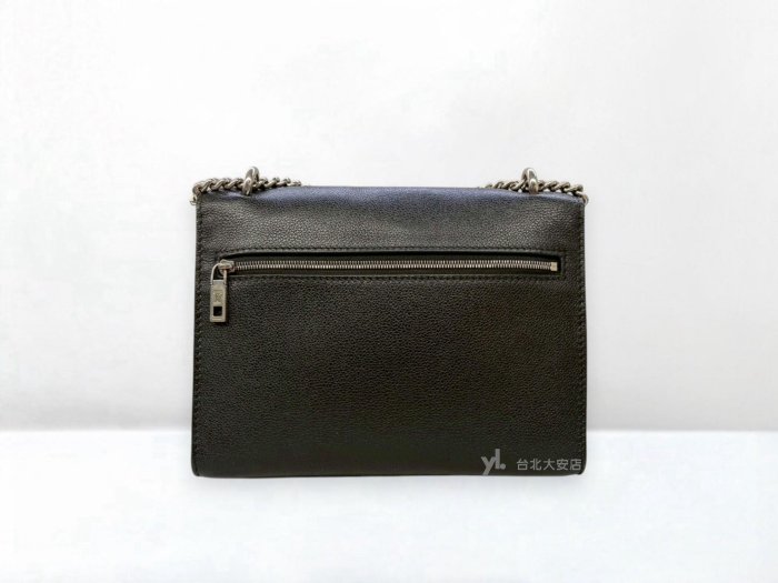 遠麗精品 132 A13205 LV包包 Mylockme 黑色牛皮銀轉釦下蓋鏈包M51418 (台北大安店)