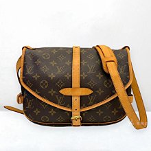 遠麗精品 132 S5528 LV包包 原花Saumur MM馬鞍包M40710 (板橋府中店)
